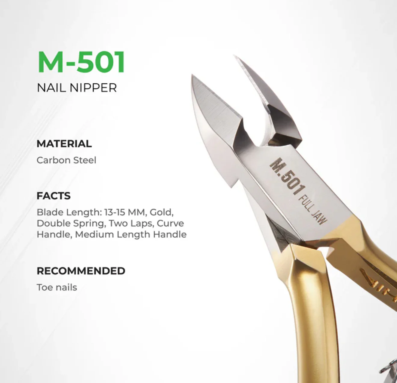 NGHIA GOLD Nail Nipper - M-501 (Hard Steel) - Image 2
