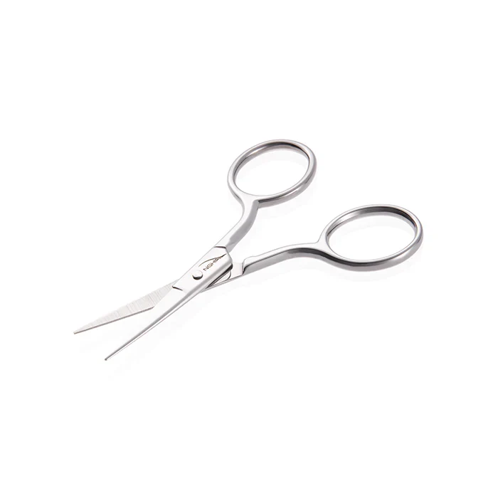 NGHIA Large Blade Eyebrow Scissors - KM-605 (Stainless Steel) - Image 3