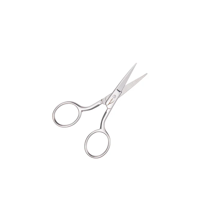 NGHIA Large Blade Eyebrow Scissors - KM-605 (Stainless Steel) - Image 4