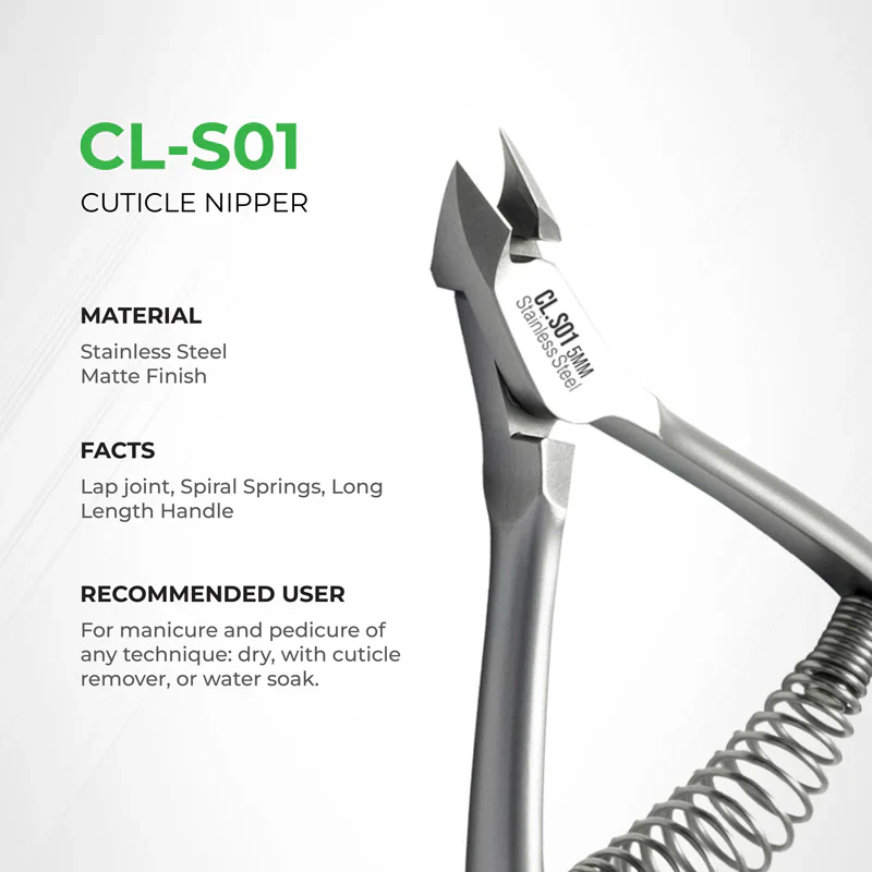 NGHIA Professional Cuticle Nipper CL.S01 (Stainless Steel) - Image 3