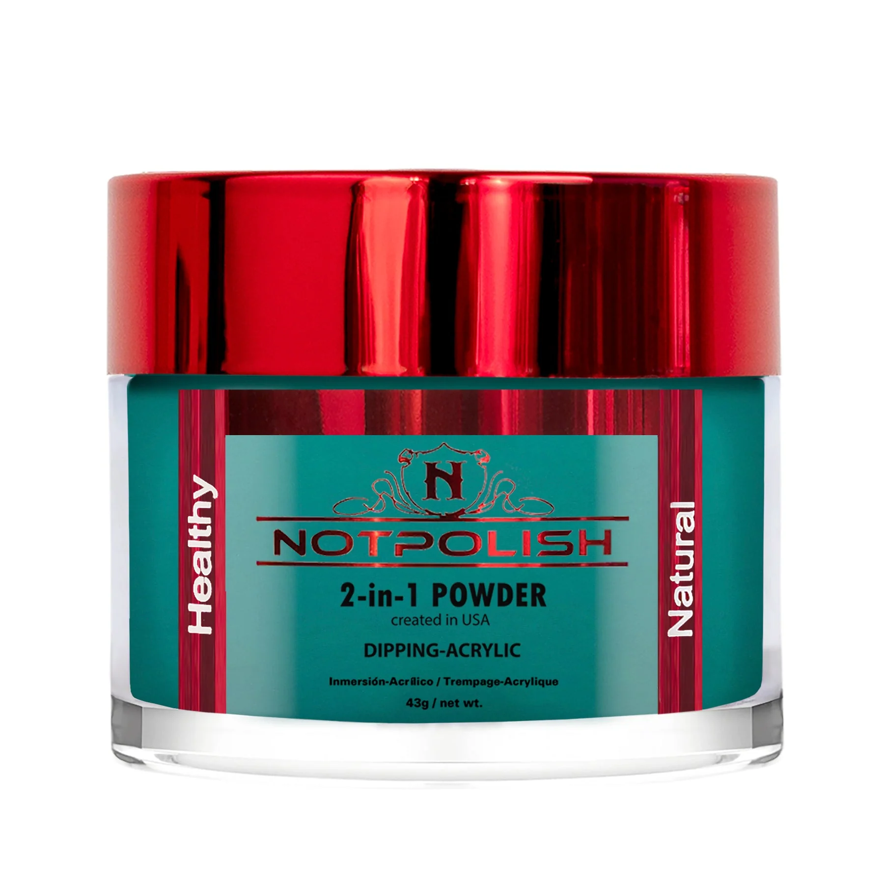 NOTPOLISH M106 I DON'T KISS & TEAL POWDER