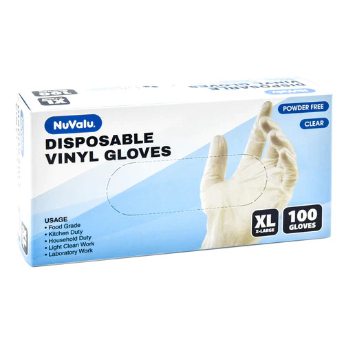 NuValu Disposable Vinyl Gloves 100ct. - Image 3
