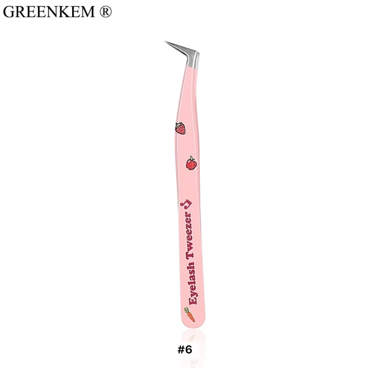 Pink Fruit & Veggie Eyelash Extension Lash Tweezers - Image 4