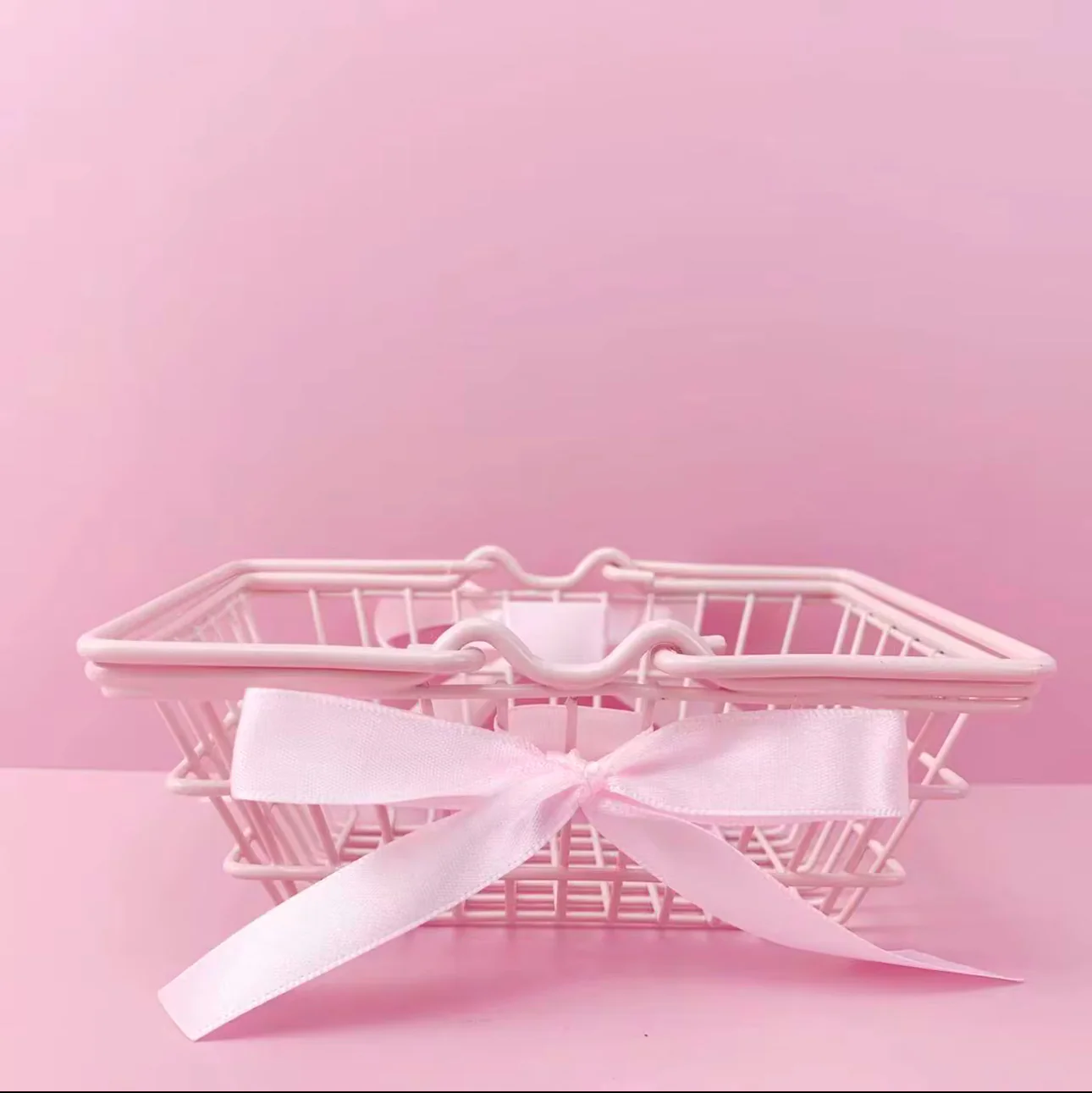 Pink Mini Shopping Basket - Image 2