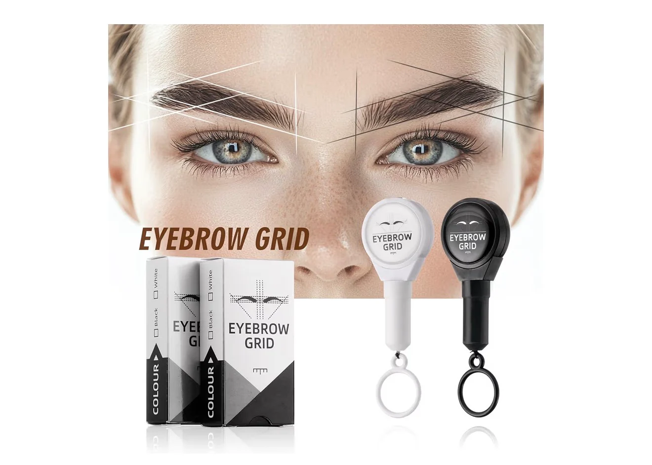 Retractable Brow Mapping String Pre-inked Microblading String for Eyebrow Marking Measuring String for Eyebrow (White) - Image 6