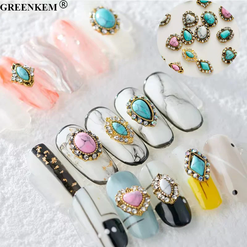 Retro Vintage Nail Charms 2pc In a Pack - Image 2