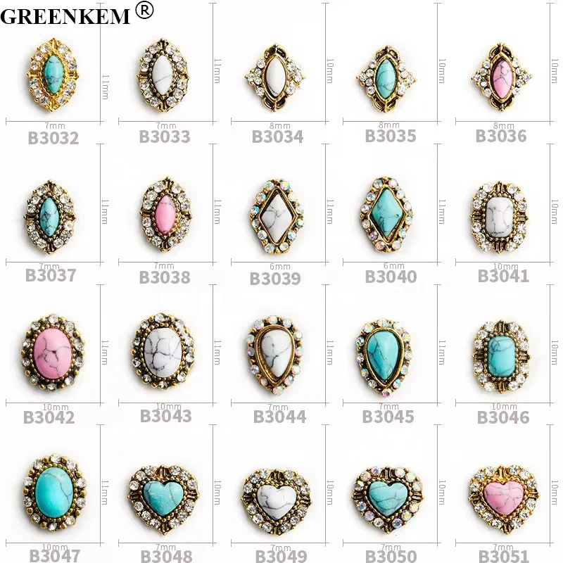 Retro Vintage Nail Charms 2pc In a Pack - Image 4