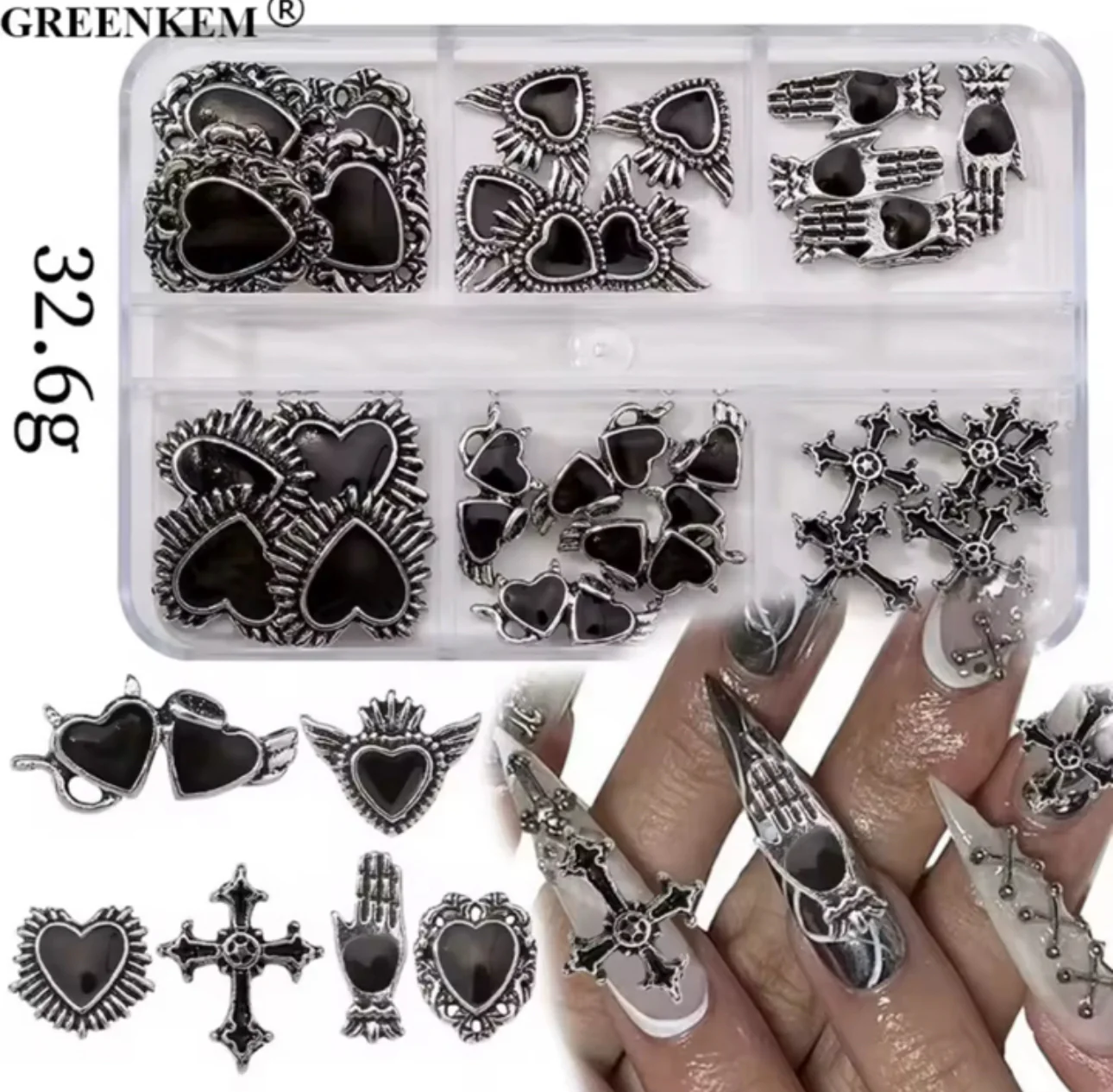 Retro Western Nail Charms