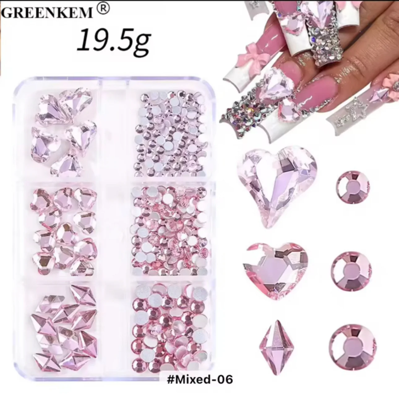 Rhinestone Assorted 6 Grid Pack - Image 3