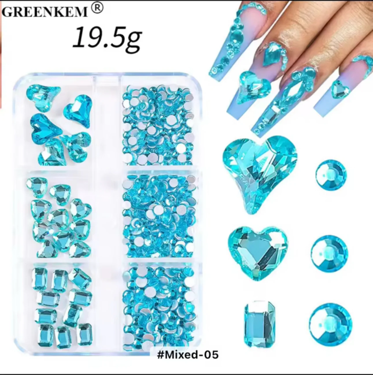 Rhinestone Assorted 6 Grid Pack - Image 4