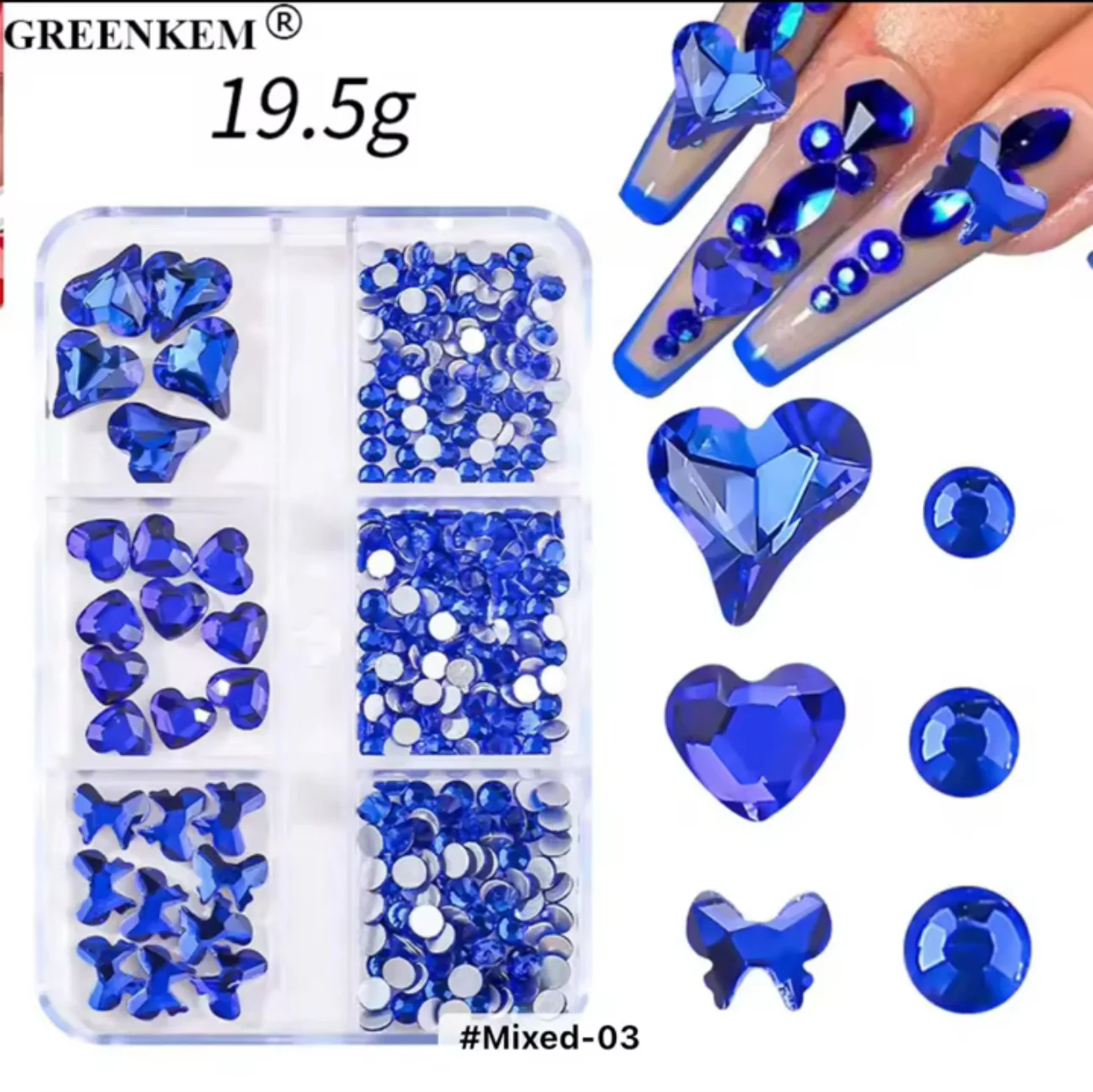 Rhinestone Assorted 6 Grid Pack - Image 6