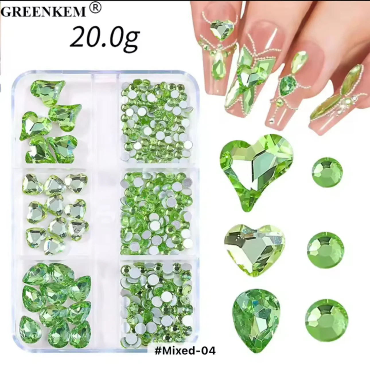 Rhinestone Assorted 6 Grid Pack - Image 7