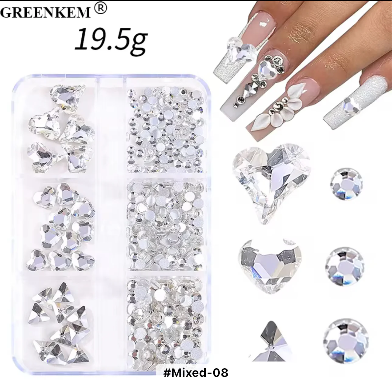 Rhinestone Assorted 6 Grid Pack - Image 8