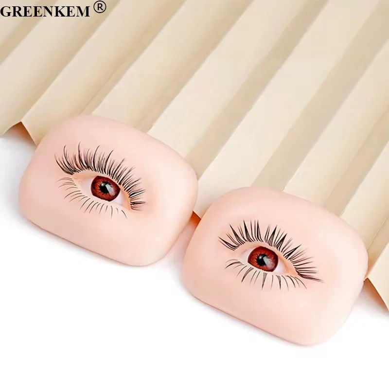 Silicone 5D Eyelash Practice & Eyebrow Pattern Eye Model - Image 5