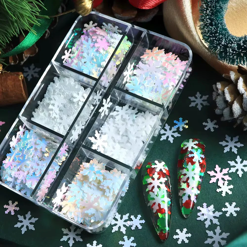 Snow Flake Nail Decals
