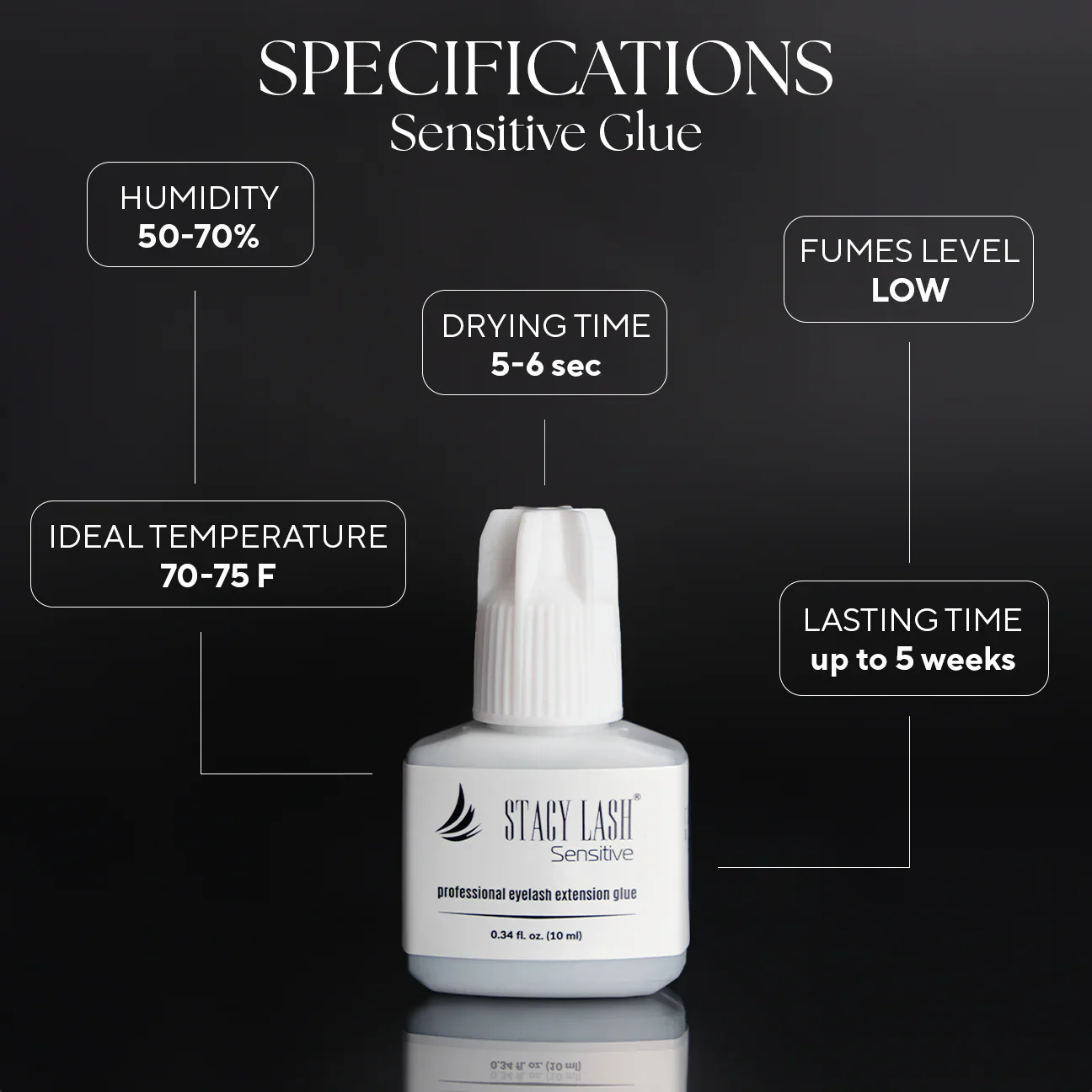 Stacy Lash Sensitive Eyelash Extension Glue - Image 3
