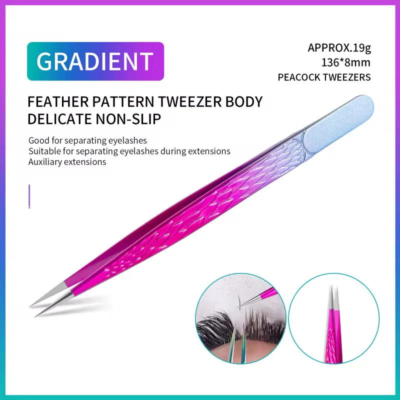 Stainless Steel Angel Ombre Lash Tweezers - Image 2
