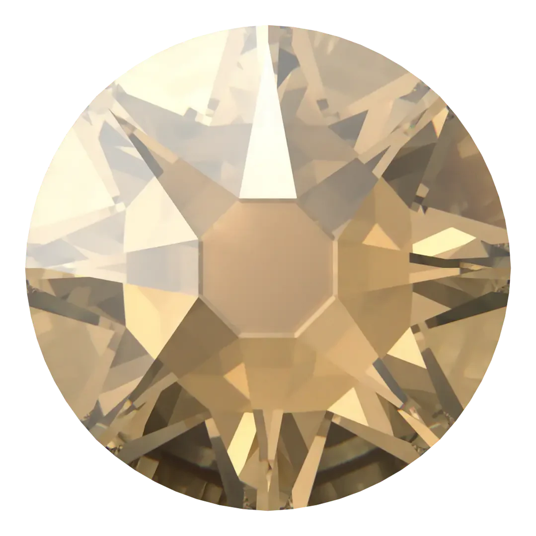 Swarovski Flat Back Crystals Non Hotfix (2000, 2058 & 2088) Crystal Golden Shadow
