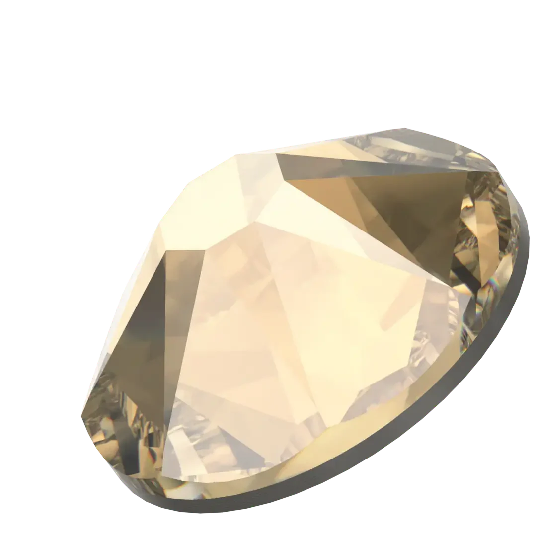 Swarovski Flat Back Crystals Non Hotfix (2000, 2058 & 2088) Crystal Golden Shadow - Image 2