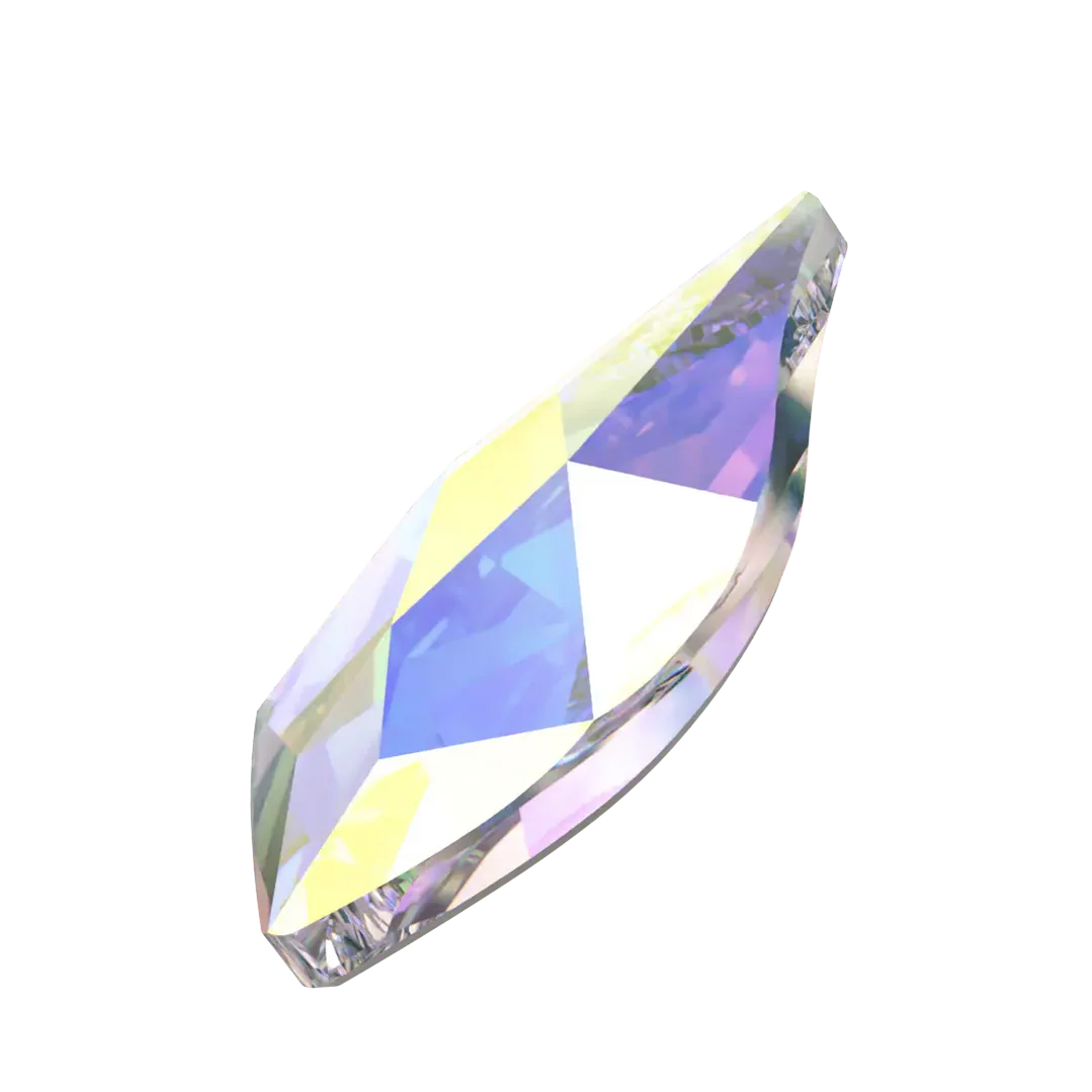 Swarovski Flat Back Crystals Non Hotfix Flame (2205) Crystal AB - Image 2