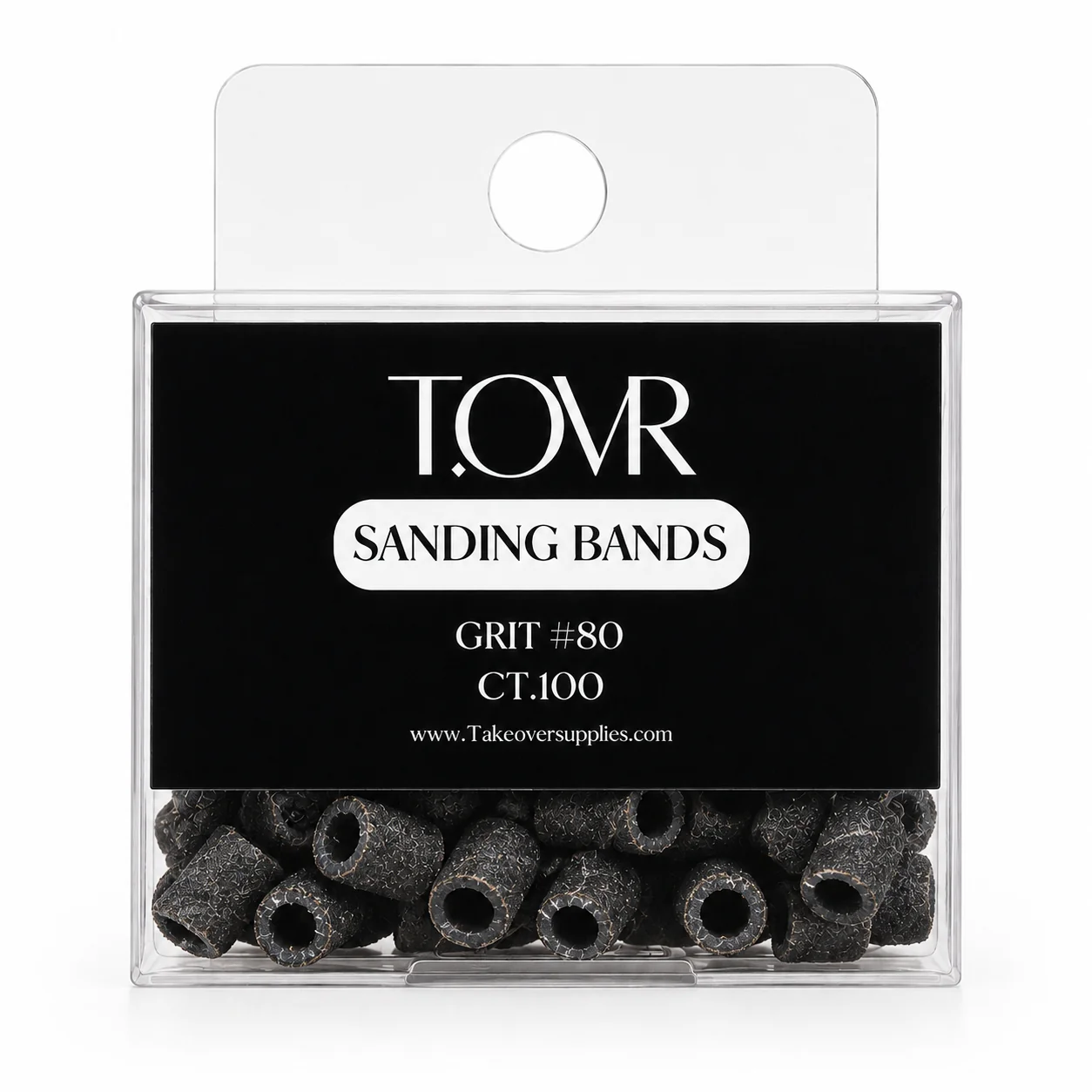 Take Over Black 3mm Sanding Bands ct.100