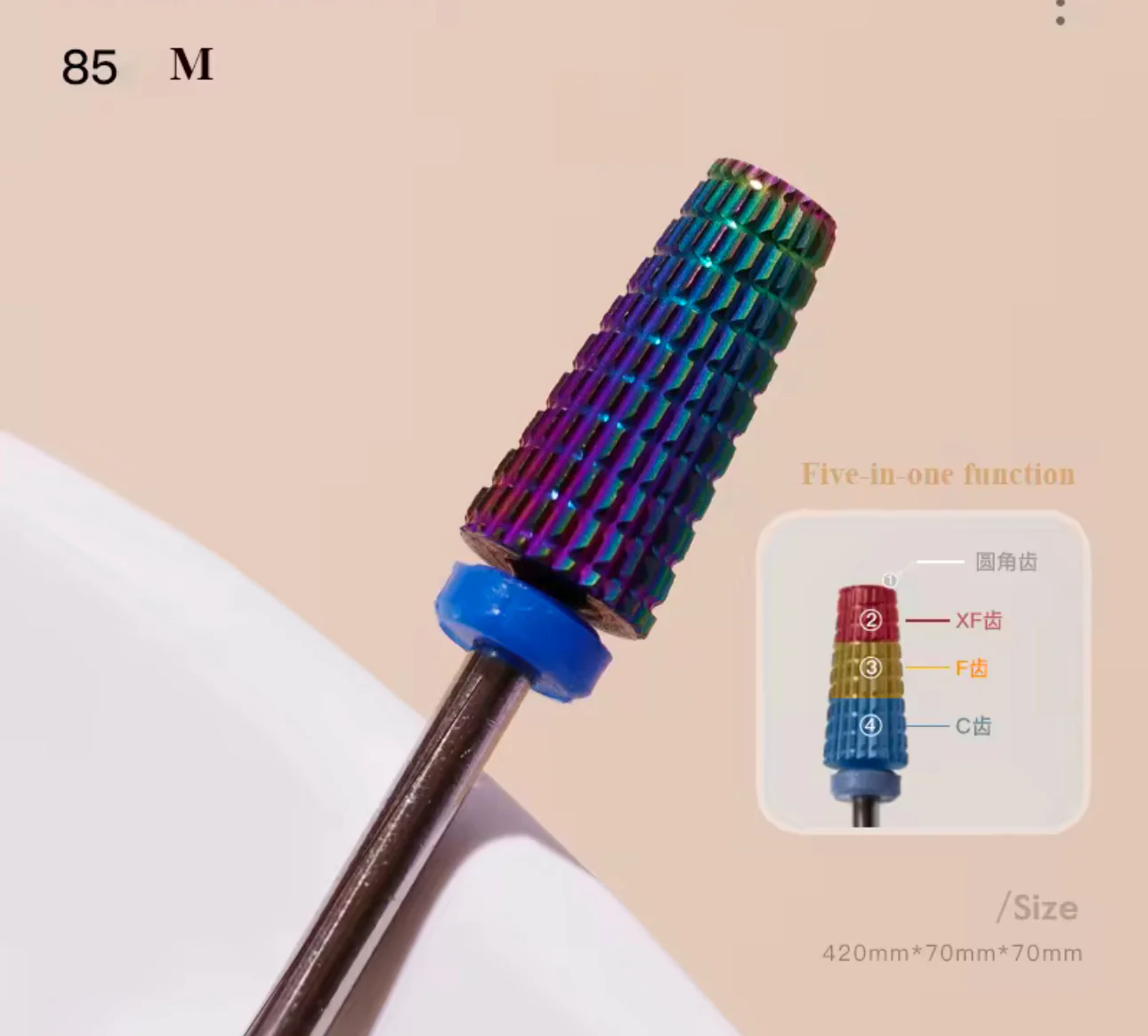 Take Over Stainless Steel Carbide 5 in 1 Rainbow Drill Bit - Image 2