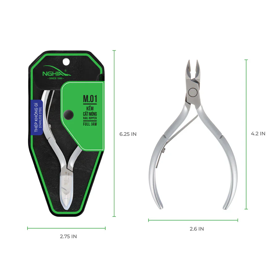 NGHIA Acrylic/Nail Nipper M-01 (Stainless Steel) - Image 3