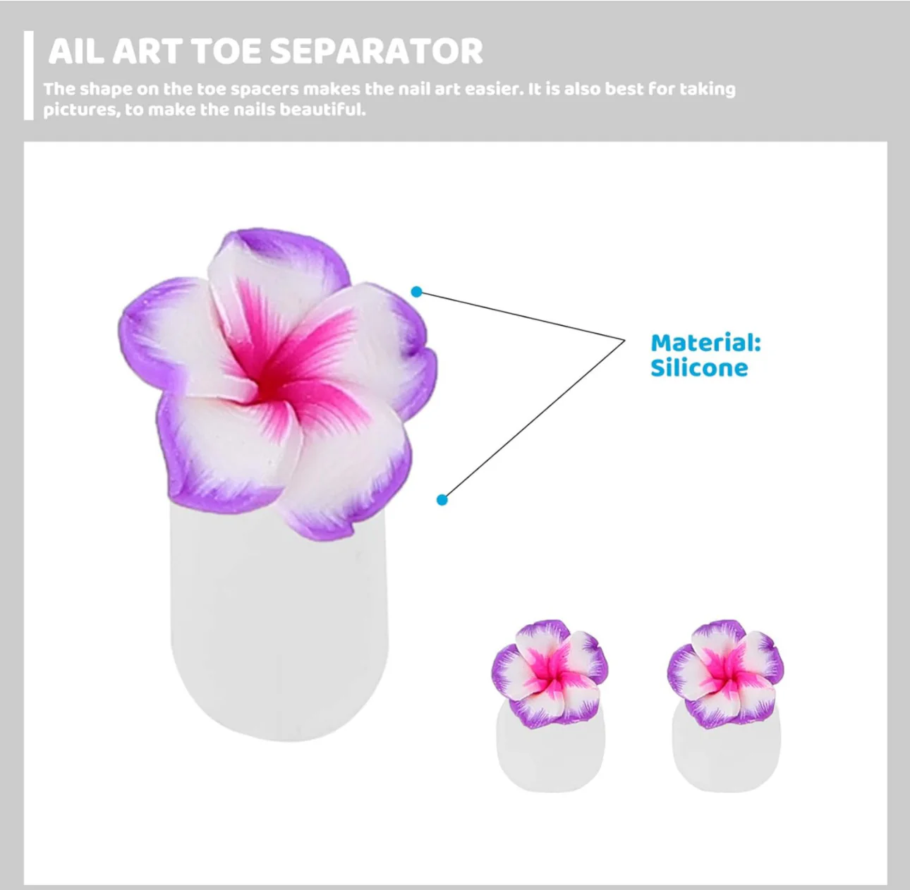 Toe Separator Silicone 8pc - Image 3