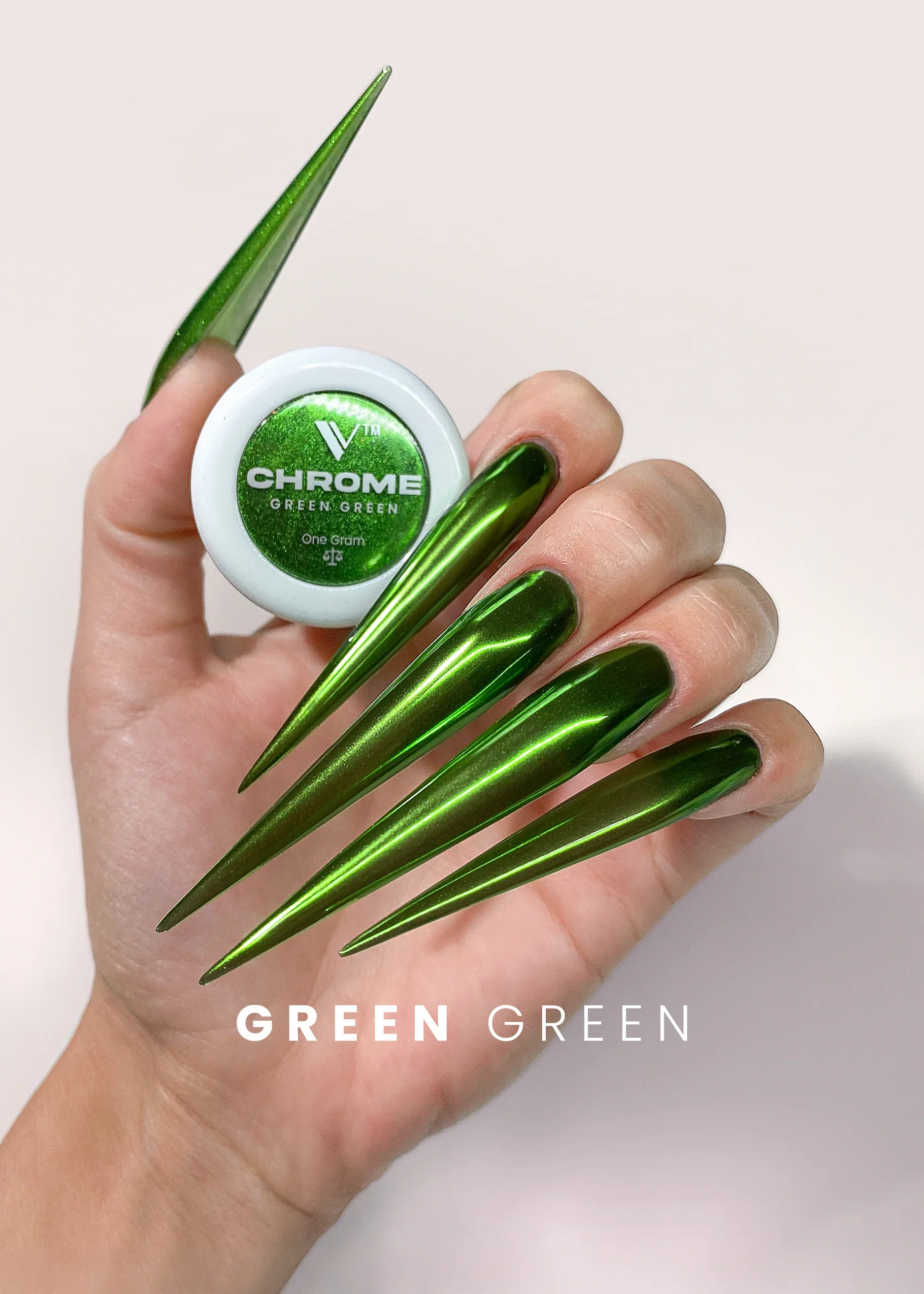V Beauty Pure Chrome Powder - Green Green - Image 2