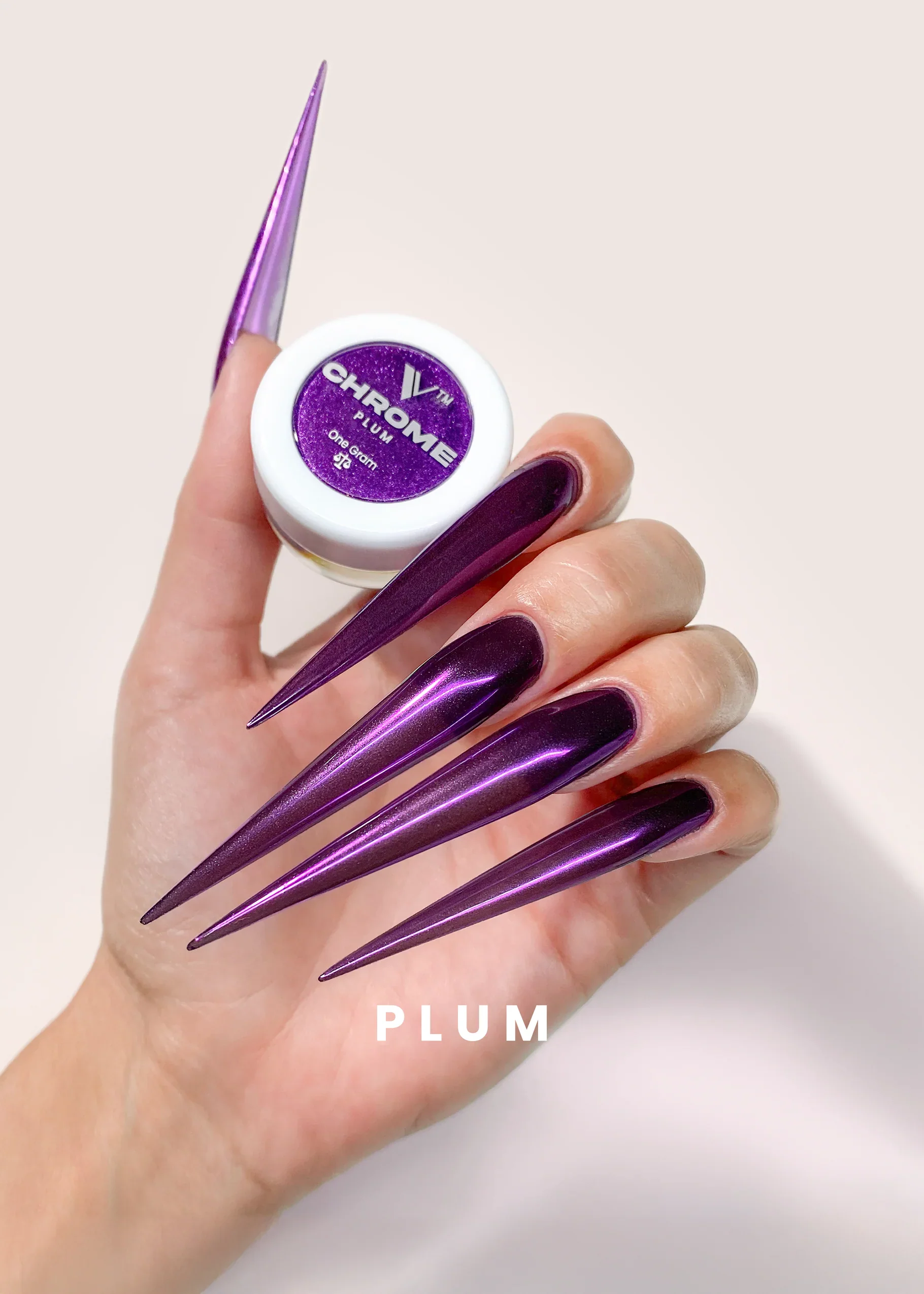 V Beauty Pure Chrome Powder - Plum - Image 2