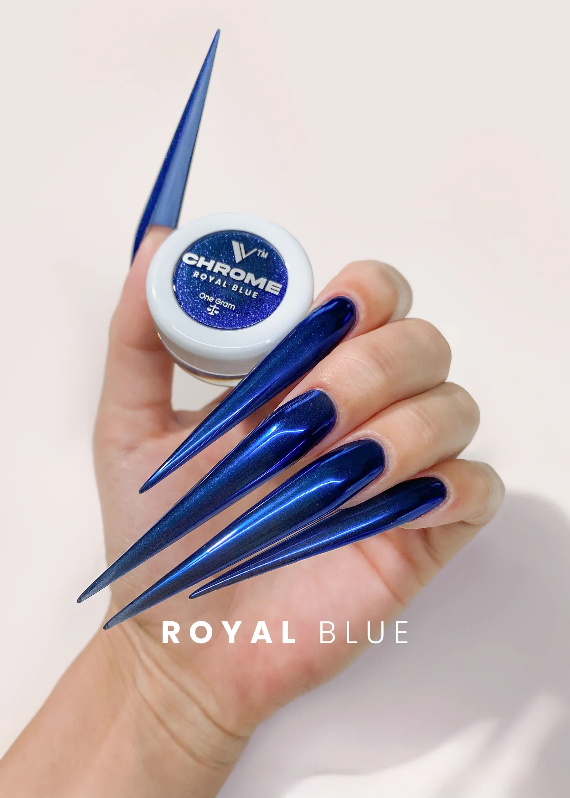 V Beauty Pure Chrome Powder - Royal Blue - Image 2