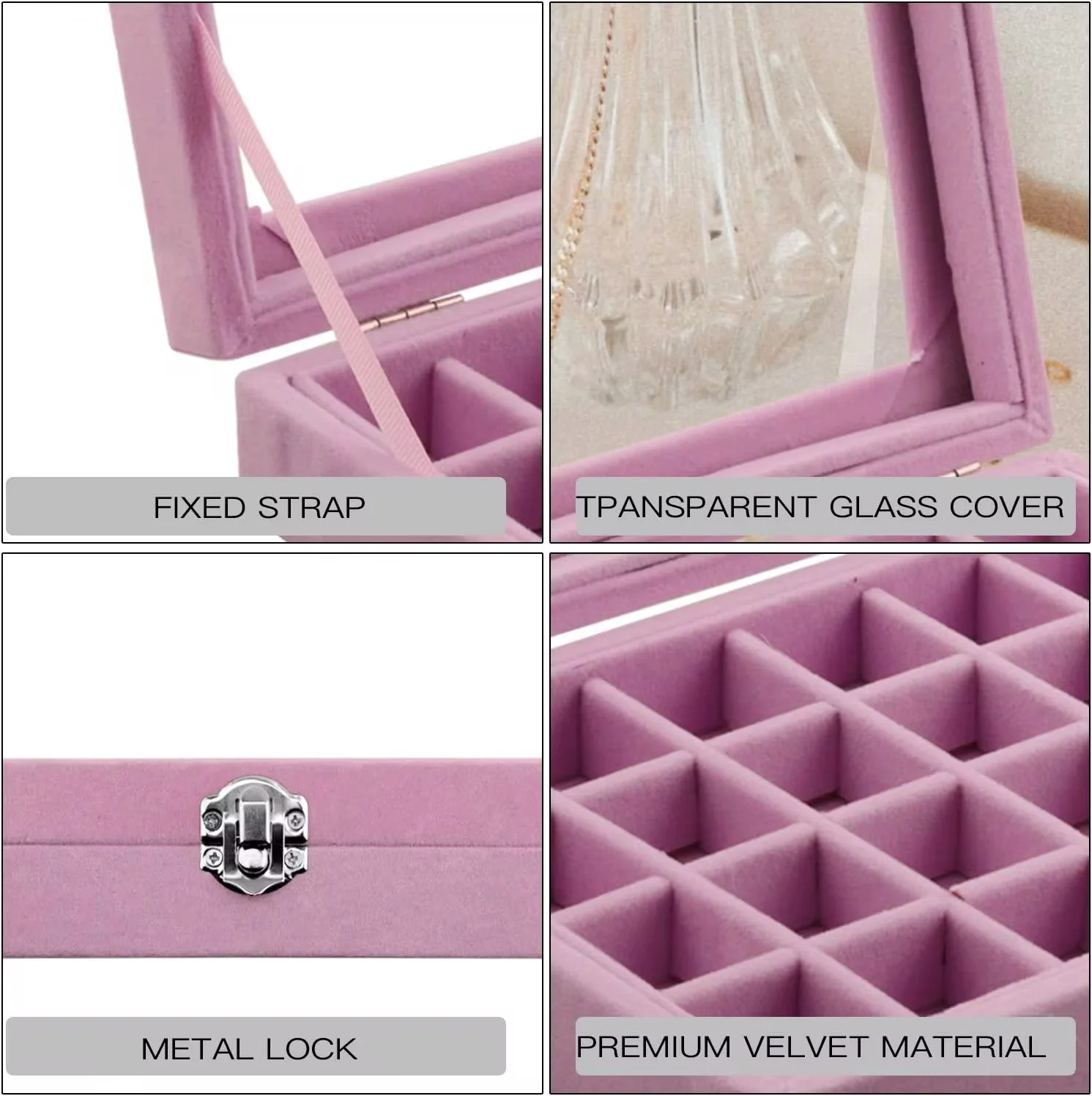 Velvet Rhinestone Case 24 Grid - Image 4