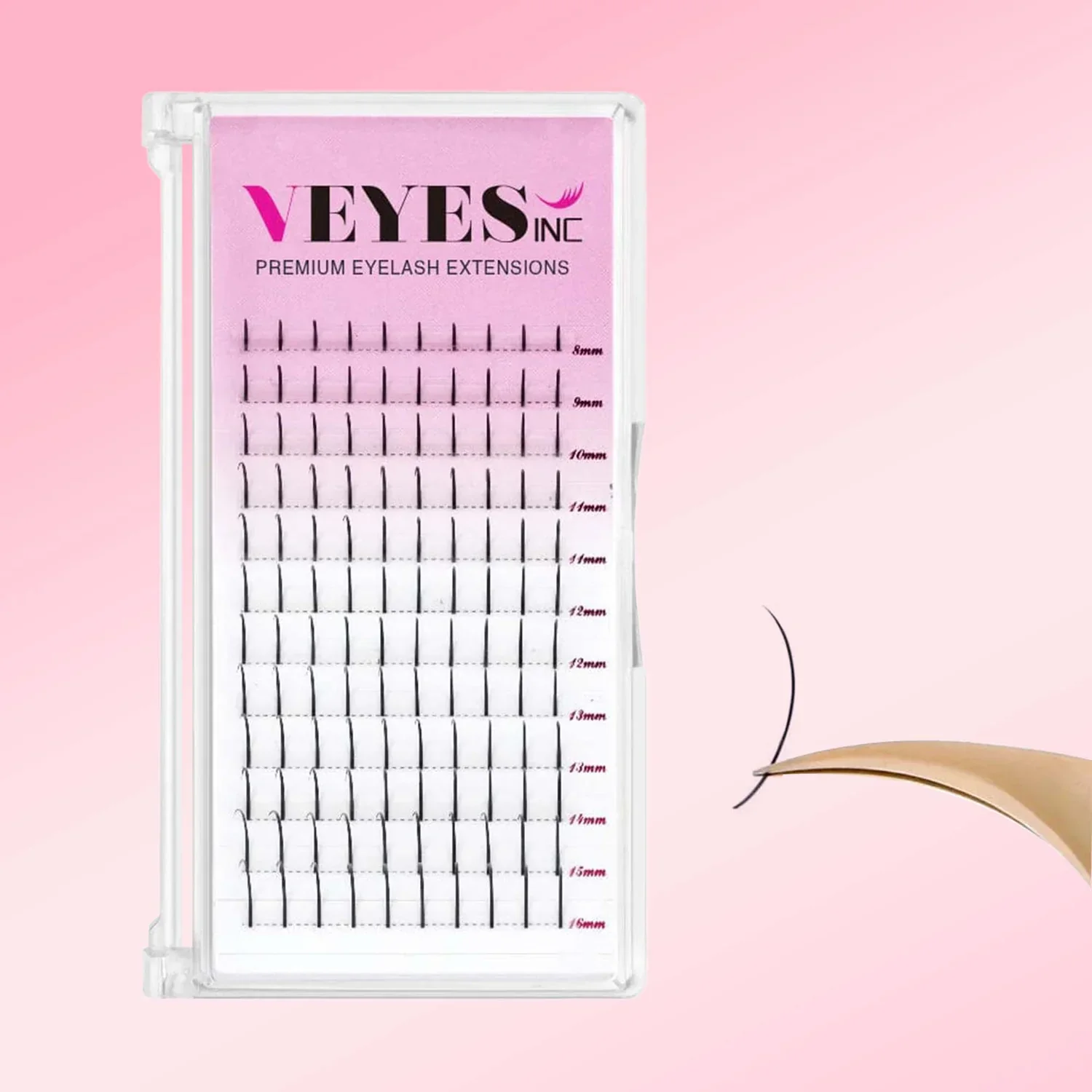 Veyes Premade Lash Extension Spikes 0.07 C 8-16mm
