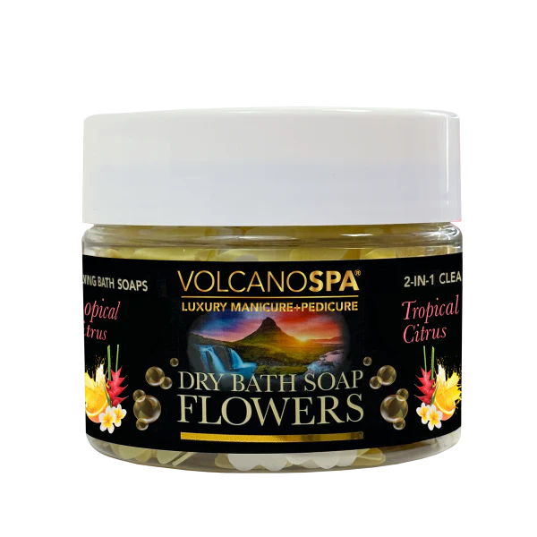 Volcano Spa Dry Bath Soap Flowers "Tropical Citrus"