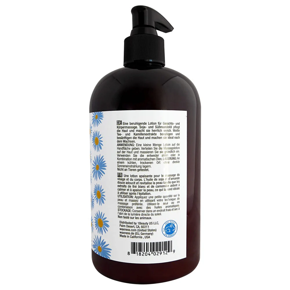 WAXNESS NATURAL 3 IN 1 LOTION WITH BLUE CHAMOMILE AND WITCH HAZEL 16 FL OZ / 480 ML - Image 3