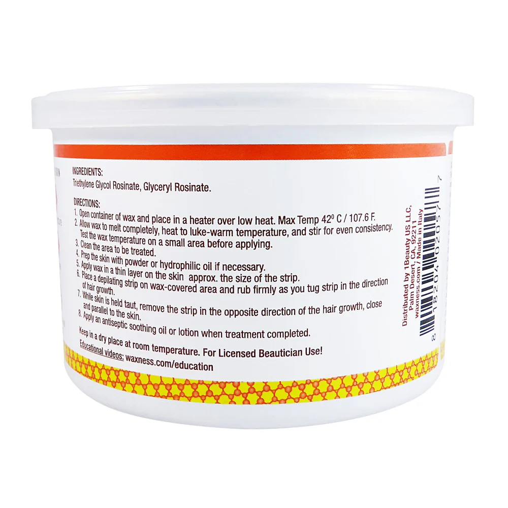 WAXNESS Natural (Smooth Amber) Soft Wax No Sticky Formula 14oz - Image 2