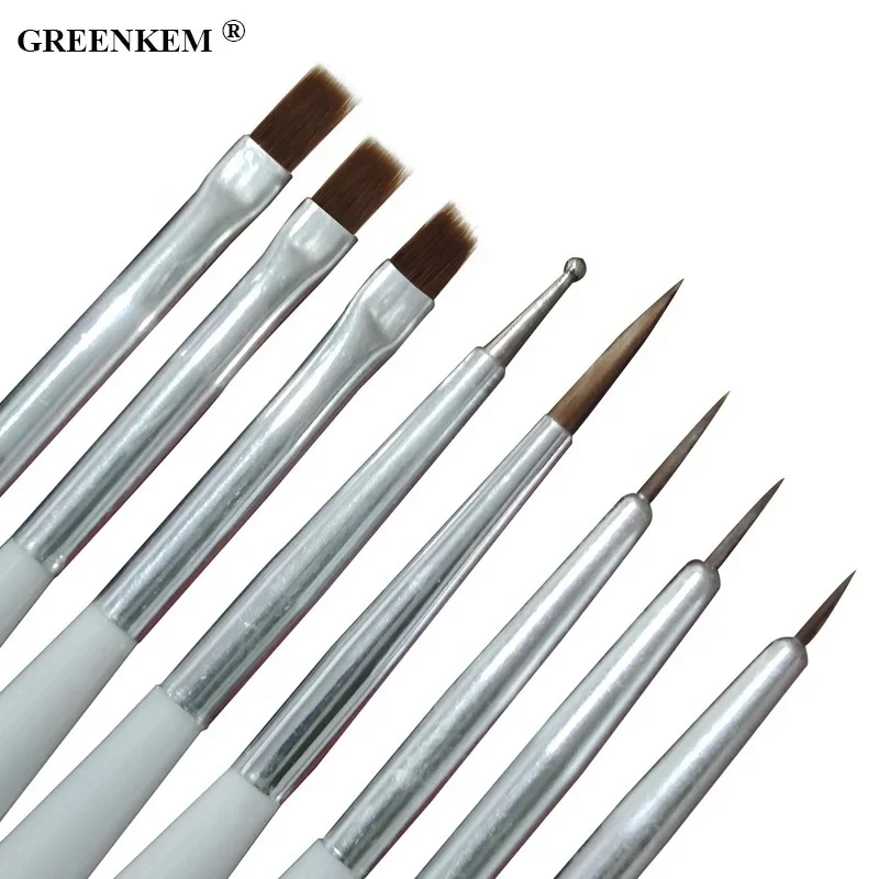Zebra Print Art Brush Set 8pcs - Image 3